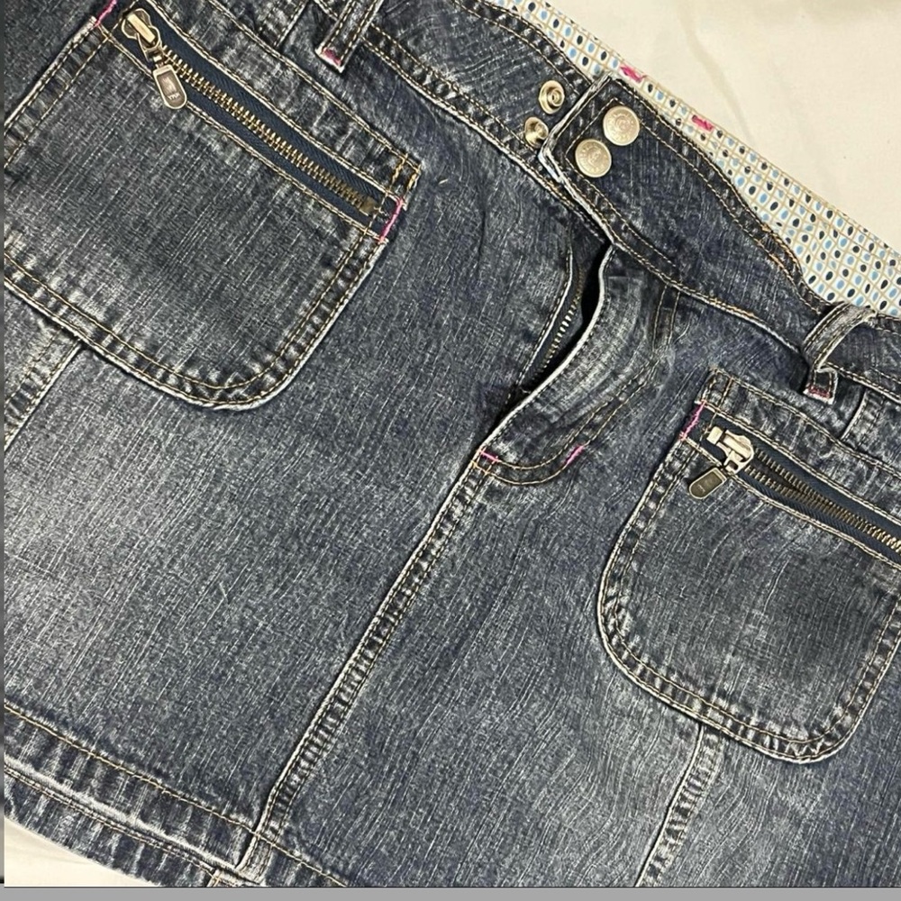 Canyon River Blues Blue Mini Skirt